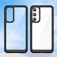 Чoхол до Samsung Galaxy A55 5G, Fusion Hybrid, прозорий / чорний