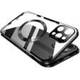 Магнітний чохол Dual Glass MagSafe для iPhone 16 Pro Max, чорний