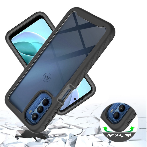 Чoхол Shockproof до Motorola Moto G51 5G, із захисним екраном, м'яти