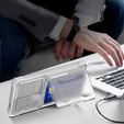 Чохол для Samsung Galaxy S24 Ultra, ERBORD SlideGuard with Card Holder, прозорий