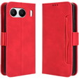 Футляр з клапаном для OnePlus Nord 4, Card Slot, червоний