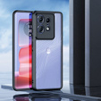 Чехол DuxDucis для Motorola Edge 50 Pro 5G, Aimo case, прозрачный / черный