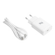 Зарядное устройство Blue Star 18W PD/QC4.0 + Кабель Type-C - Lightning, White