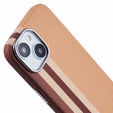Чохол для iPhone 13, Carbon Fiber MagSafe, жовтий
