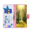 Чохол-книжка для Samsung Galaxy M34, Wallet, butterfly & flowers, білий
