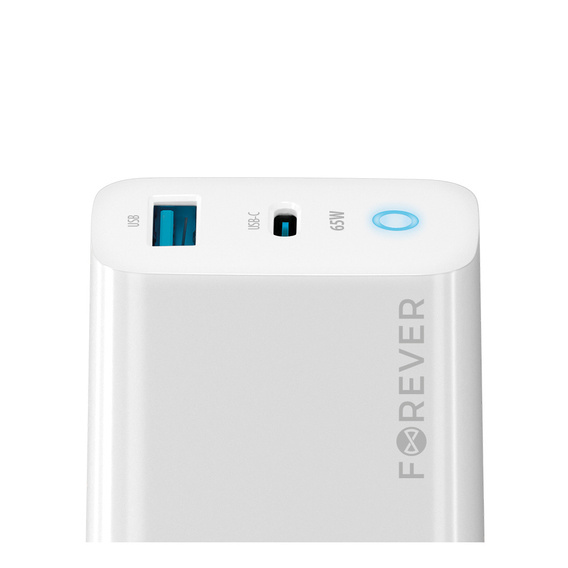 Зарядное устройство Forcell 65W GaN 2x USB C 1x USB A , White