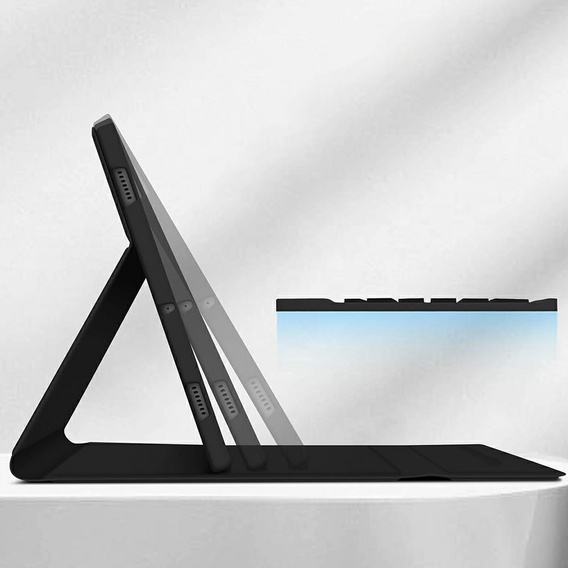 Чехол + клавиатура Samsung Galaxy Tab S9 FE, Leather Pen Slot, чёрный