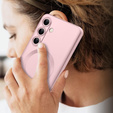 Чохол для Samsung Galaxy A56, ColorMag, для MagSafe, рожевий + загартоване скло 9H