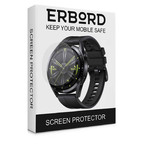 3x ERBORD Гідрогелева фольга для Huawei Watch GT 3 46mm