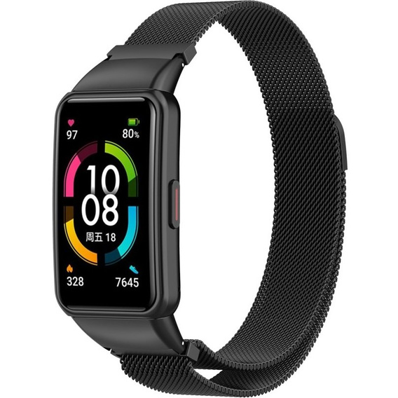 Браслет  MilaneseBand для Huawei Band 6 / Honor Band 6 - Black