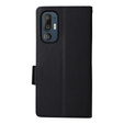 Чoхол до HTC U24 Pro 5G, Wallet Litchi Leather, чорний