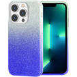 Чехол Glitter Case до iPhone 13 Pro Max, Silver/Blue