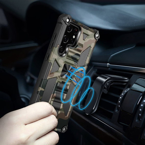 Чoхол до Samsung Galaxy S22 Ultra, Armor Kickstand, зелений
