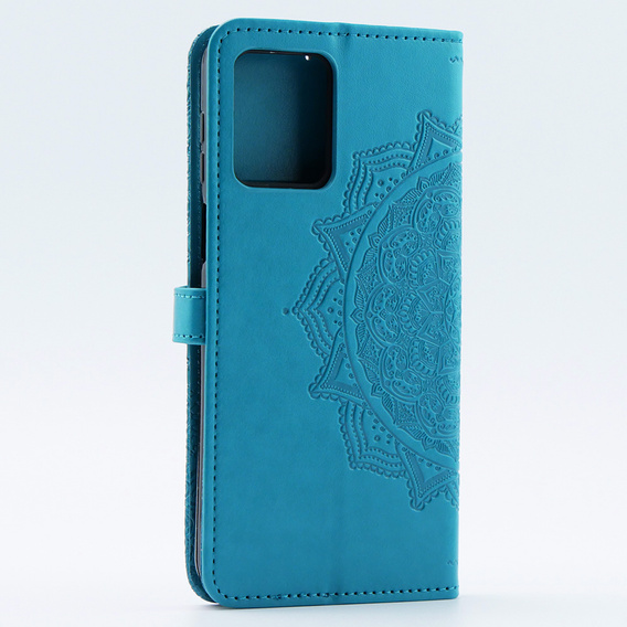 Откидной чехол для Motorola Moto G54 5G, Mandala, синий