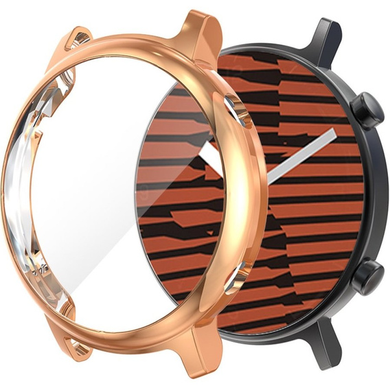 Чохол 2в1 із захистом екрану дял годинника  Huawei Watch GT 2 42mm, Rose gold