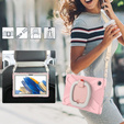 Детский чехол для Samsung Galaxy Tab A8 10.5 SM-X200 SM-X205, бронированный с ремешком, синий