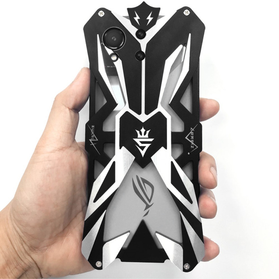 Бронированный чехол для ASUS ROG Phone 8 5G, Aluminum Alloy, чёрный