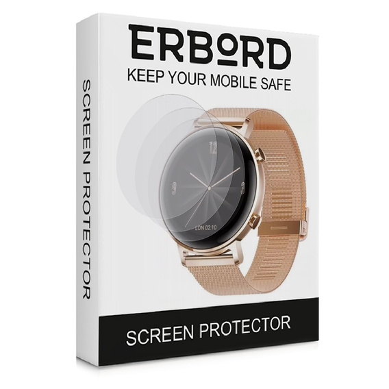3x Гидрогелевая фольга ERBORD для Huawei Watch GT 2 42mm