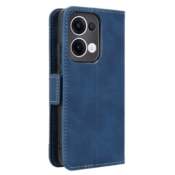 Футляр з клапаном для Oppo Reno 13, Card Slot, темно-синій