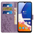Чохол-книжка для Samsung Galaxy A55 5G, Wallet, Butterfly, фіолетовий