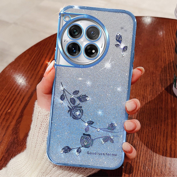 Чохол для OnePlus 12 5G, Glitter Flower, м'яти