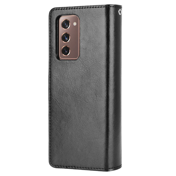 Футляр з клапаном для Samsung Galaxy Z Fold 2 5G, Crazy Horse Wallet, чорний