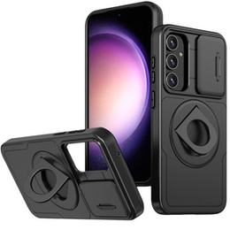 Броньований чохол для Samsung Galaxy S23 FE, CamShield Magnet, чорний + скло 9H