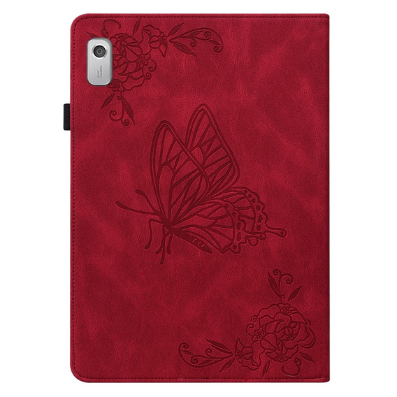 Чехол для Lenovo Tab M9, Butterfly, красный