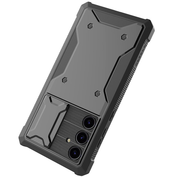Чехол для Samsung Galaxy S24, ERBORD Rugged Case, чёрный