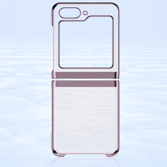 Чехол для Samsung Galaxy Z Flip7 FE / Z Flip6, PC Case, прозрачный / розовый