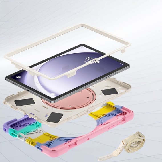 Чехол для Samsung Galaxy Tab A9+ X210 / X215 / X216B, бронированный защитный, цветной