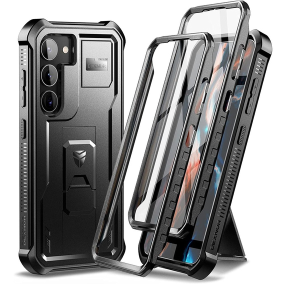 Бронированный чехол для Samsung Galaxy S23, Dexnor Full Body (Two Frames), чёрный
