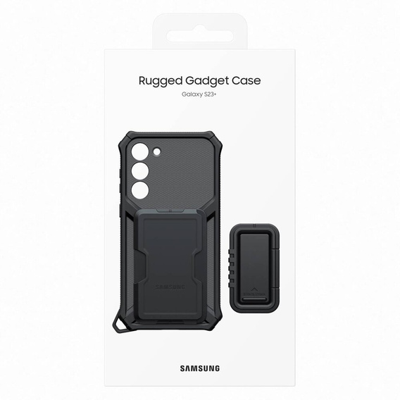 Оригінальний чохол Samsung для Galaxy S23+ Plus, Rugged Gadget Case, чорний