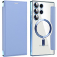 Откидной чехол для Samsung Galaxy S24 Ultra, RFID Wallet MagSafe CamShield, синий