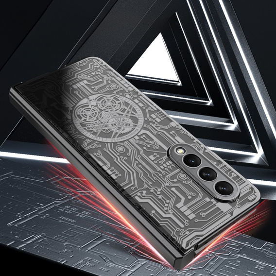 Чохол для Samsung Galaxy Z Fold 4 5G, Mechanical Legend, чорний