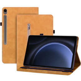 Чехол для Samsung Galaxy Tab S10 Lite / S10 FE / S9 FE, Wallet Pen Slot, жёлтая