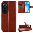Откидной чехол для Oppo A60, Crazy Horse Wallet, коричневый