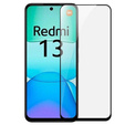 3D загартоване скло для Xiaomi Redmi 13, чорна рамка