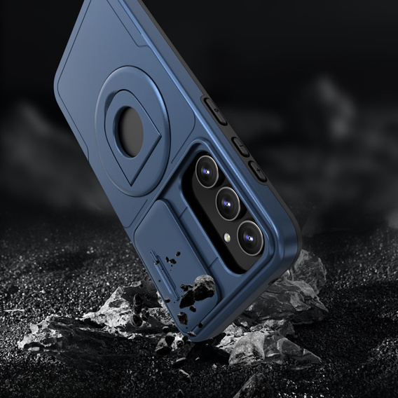 Чехол для Samsung Galaxy S20 FE, Military Magnet, для MagSafe, синий