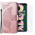 Чoхол Wallet до Realme C21Y / C25Y, Butterfly, Pink