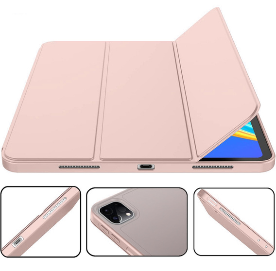 Чохол для iPad Pro 12.9" 2022/2021/2020 (6/5/4 gen.), Smart Pencil, зі слотом для стилуса, рожевий