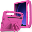 Детский чехол для Samsung Galaxy Tab S10 Lite / S10 FE / S9 FE, с ручкой, розовый