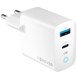 Зарядное устройство Forcell 65W GaN 2x USB C 1x USB A , White