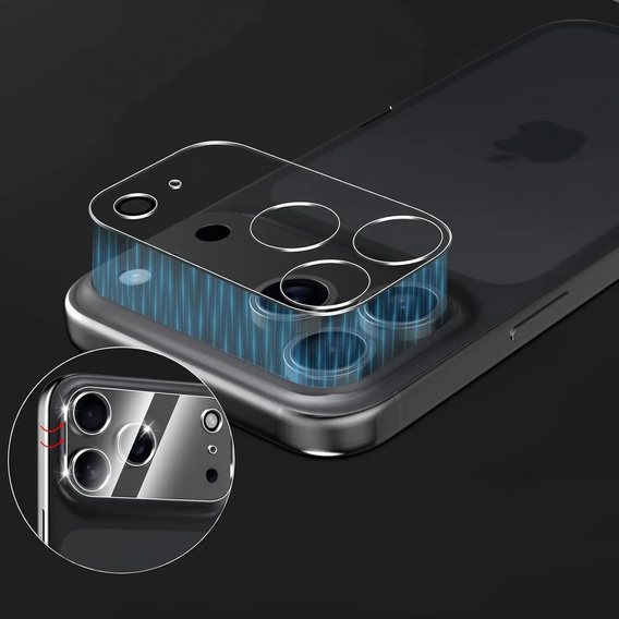 Закаленное стекло для острова камер ERBORD для iPhone 17 Pro Max