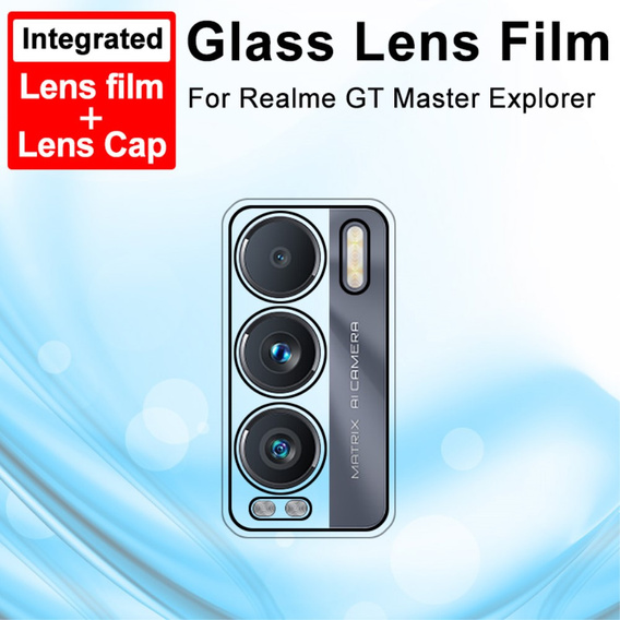 IMAK Стекло камеры + крышка объектива для Realme GT Explorer Master