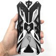 Бронированный чехол для ASUS ROG Phone 8 5G, Aluminum Alloy, чёрный