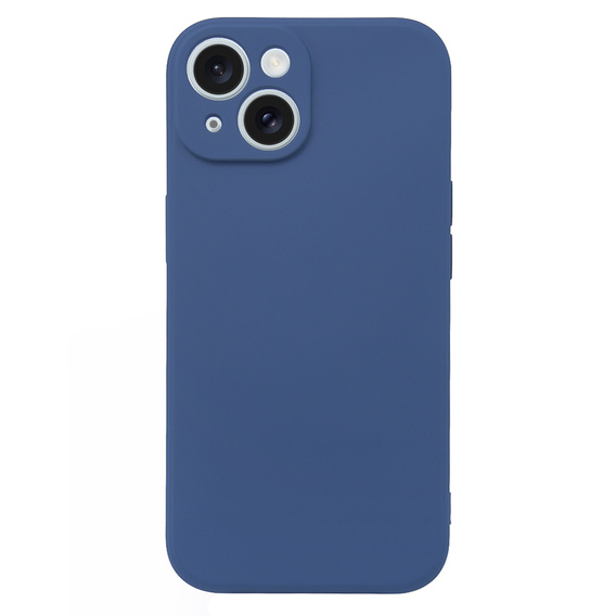 Чoхол до iPhone 15 Plus, Silicone Lite, темно-синій