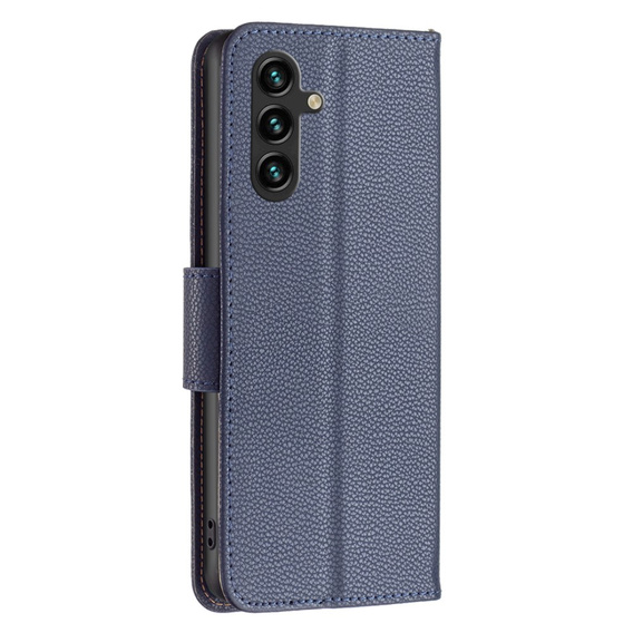 Чохол-книжка для Samsung Galaxy A55 5G, Wallet Litchi Leather, темно-синій