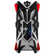 Бронированный чехол для Asus ROG Phone 6 5G, Aluminum Alloy, чёрный / красный