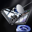 Чохол для Samsung Galaxy S24 FE, Shockproof, зі склом, для MagSafe, чорний